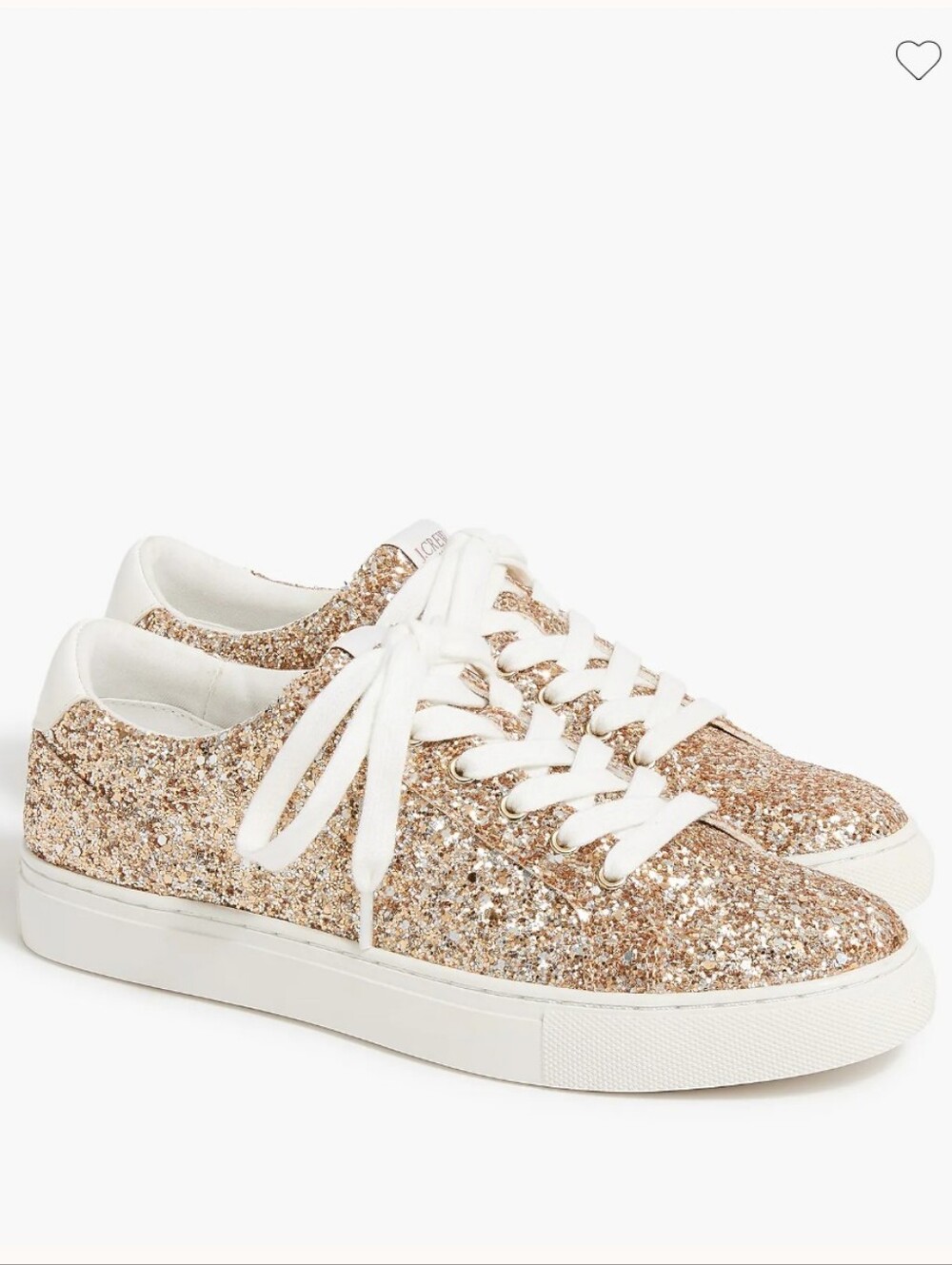 J.Crew Glitter Lace-up Sneaker
